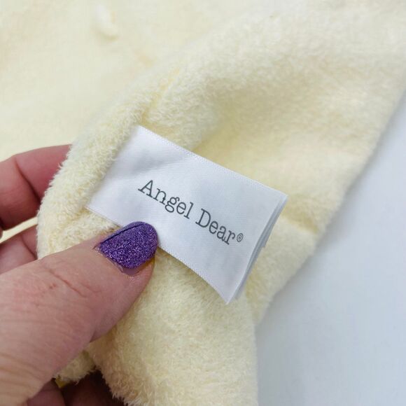 Baby Angel Dear Lovey Security Blanket Yellow Duck Head Soft Blankie - Picture 4 of 7